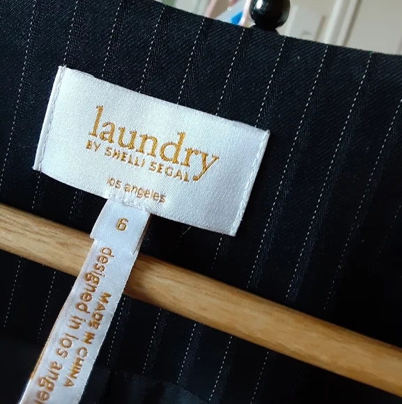 Laundry By Shelli Segal Long Striped Vest Size 6 - Picture 7 of 8